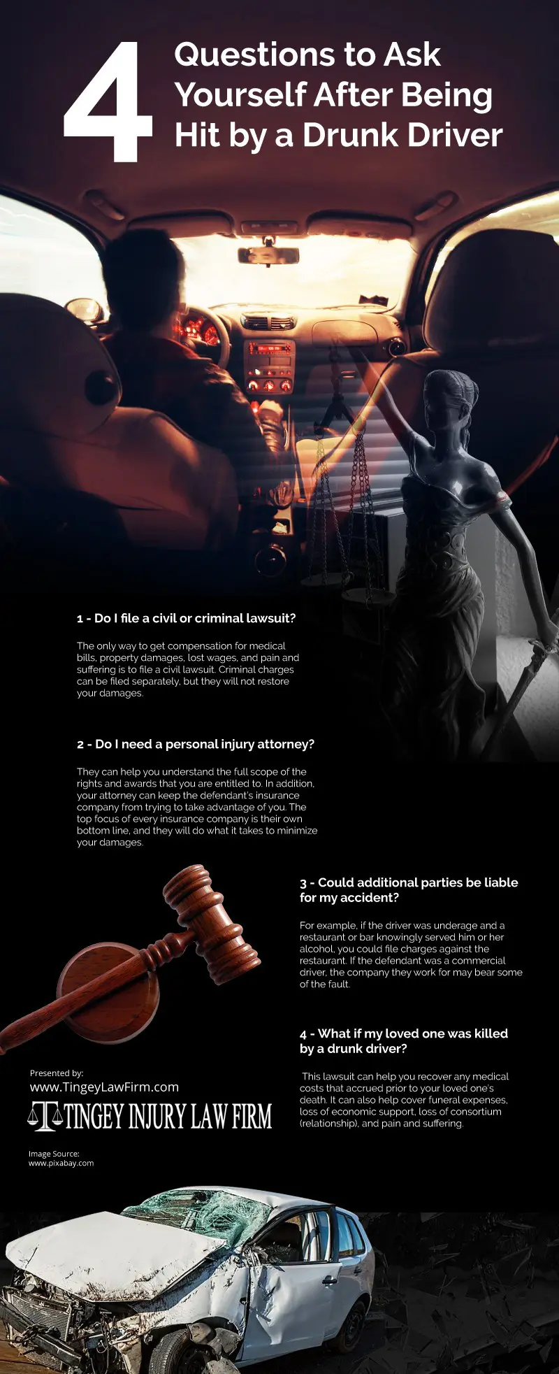 4 preguntas que debe hacerse después de ser atropellado por un conductor ebrio [infografía]