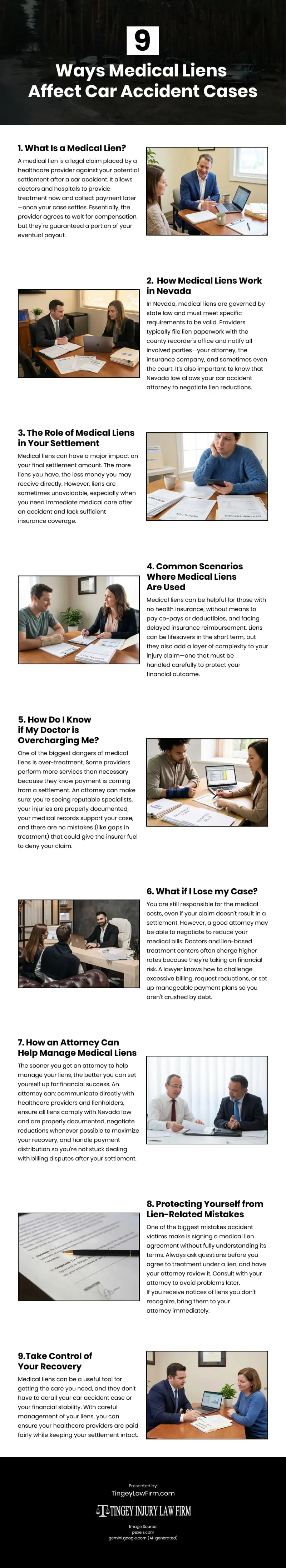 9 Ways Medical Liens Affect Car Accident Cases Infographic 9 Ways Medical Liens Affect Car Accident Cases Infographic