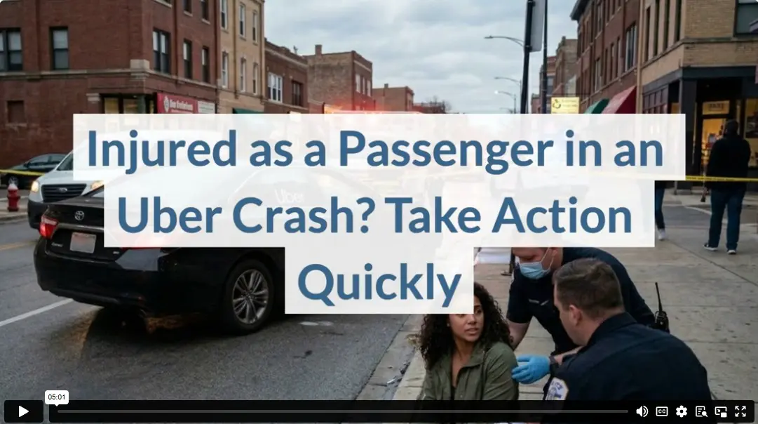 Injured as a Passenger in an Uber Crash? Take Action Quickly
