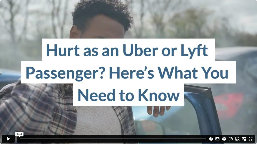 Hurt as an Uber or Lyft Passenger? Here’s What You Need to Know