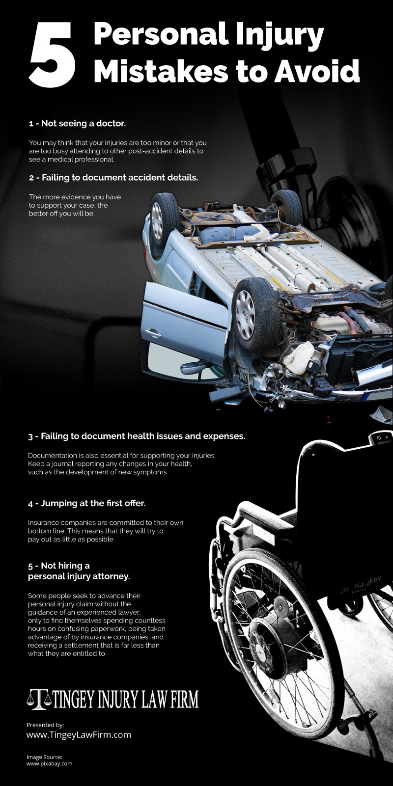 5 Personal Injury Mistakes to Avoid [infographic]