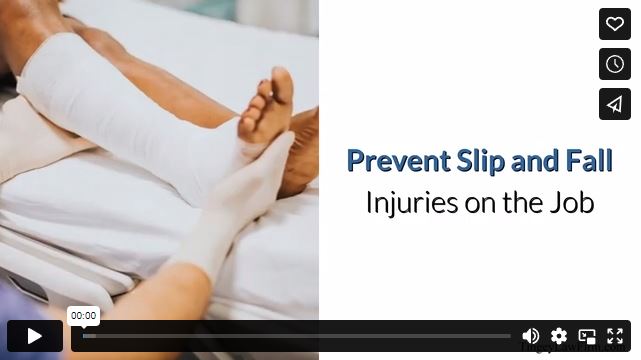Prevent Slip and Fall Injuries on the Job