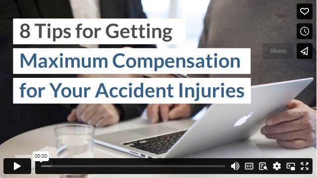 8 consejos para obtener la máxima compensación por sus lesiones por accidentes