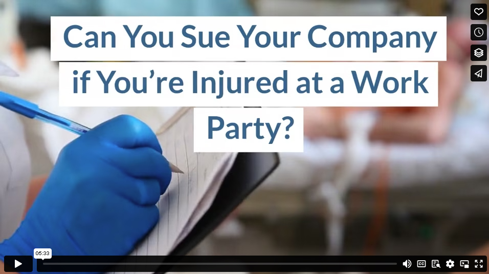 Can You Sue Your Company if You’re Injured at a Work Party?